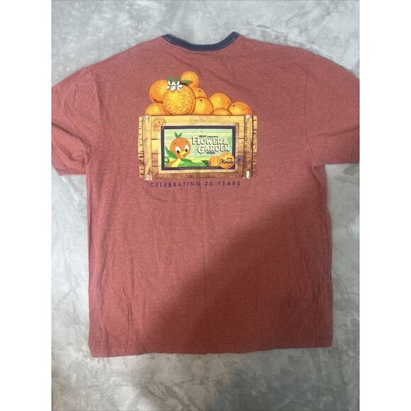 Disney Parks Epcot Flower Garden T Short Red Size Adult 2X - Picture 12 of 12